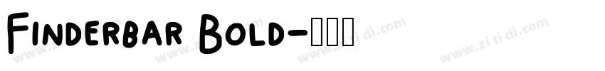 Finderbar Bold字体转换